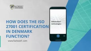 ISO 27001 Certification in Denmark  ( Benefits)