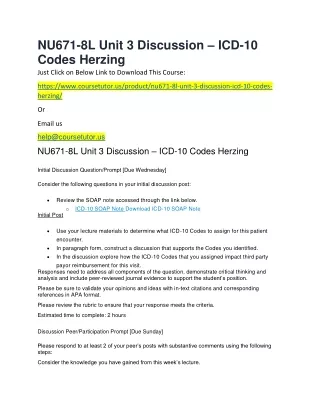 nu671 8l unit 3 discussion icd 10 codes herzing