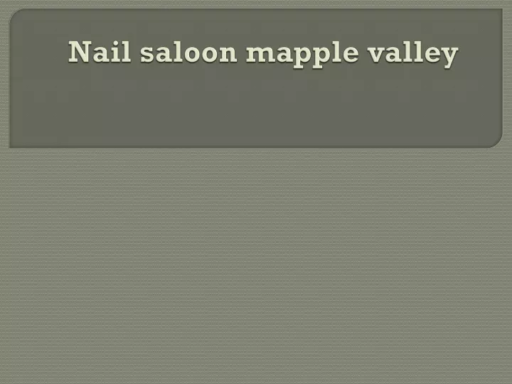 nail saloon mapple valley