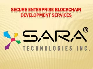 secure enterprise b lockchain d evelopment services