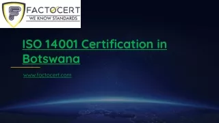 ISO 14001 Certification in Botswana