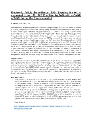 electronic article surveillance eas systems