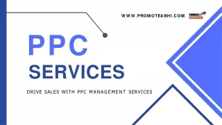 PPC Services Drive Sales With PPC Management Services