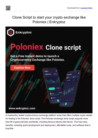 Start your crypto exchange like poloniex - Enkryptoz