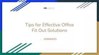 Tips for Effective Office Fit Out Solutions