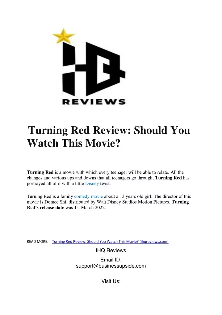 turning red review should you watch this movie