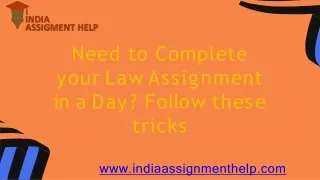 need to complete y o u r law assi