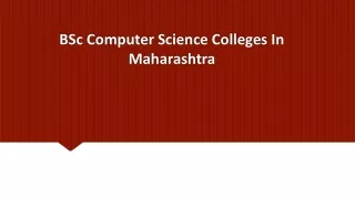 bsc computer science colleges in maharashtra