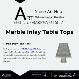 marble inlay table tops