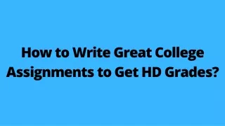 how to write great college assignments