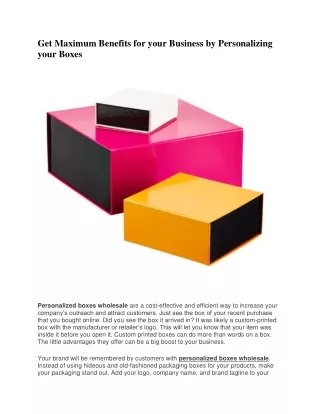 get maximum benefits for your business