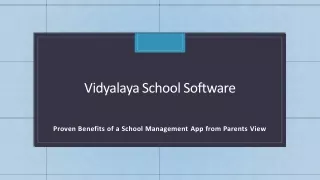 vidyalaya school software