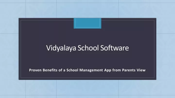 vidyalaya school software