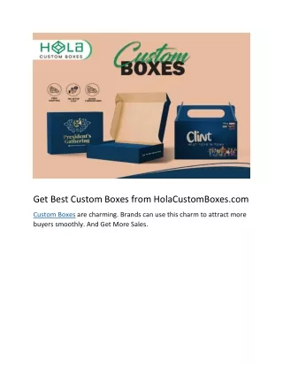 Get Best Custom Boxes in ALL USA