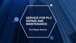 service for plc repair and maintenance
