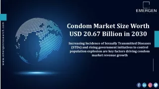 condom market size worth usd 20 67 billion in 2030