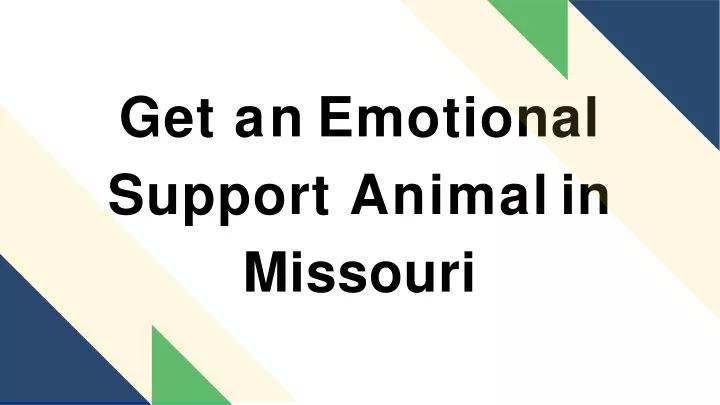 get an emotional support animal in missouri