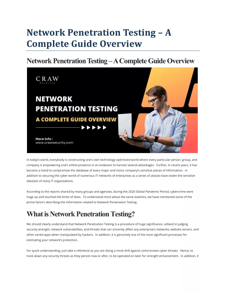 network penetration testing complete guide