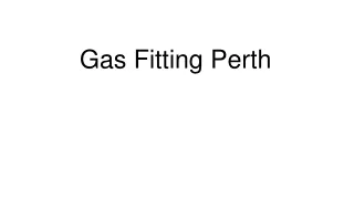 gas fitting perth