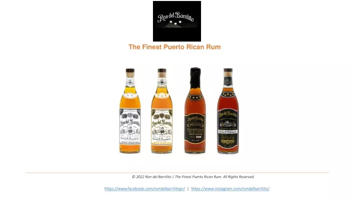 the finest puerto rican rum