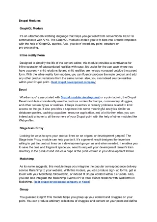drupal modules