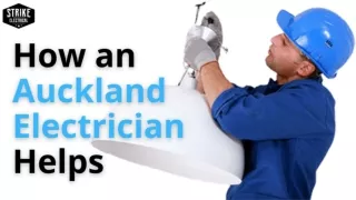 How an Auckland Electrician Helps