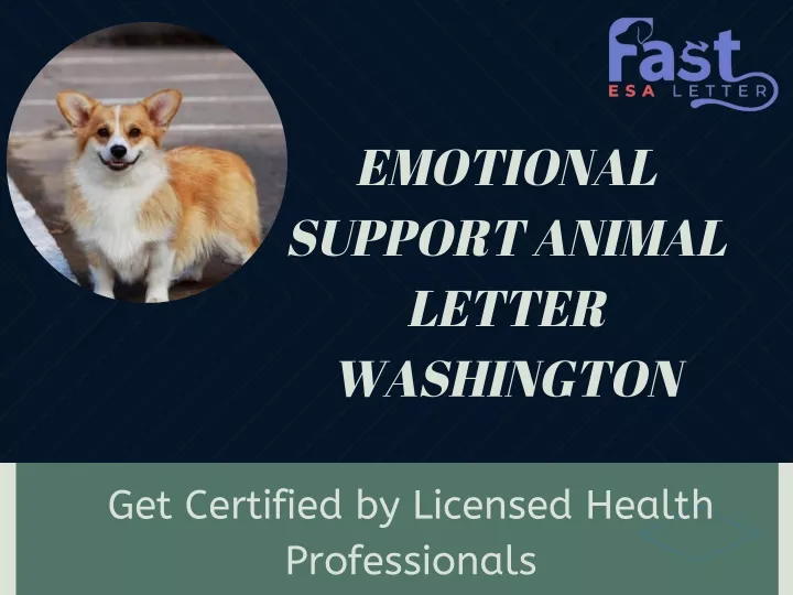 emotional support animal letter washington