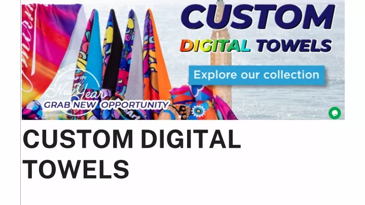 custom digital towels