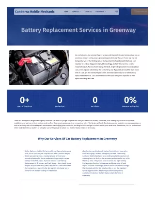 Battery Replacement Services In Greenway | Car Battery Replacement In Greenway