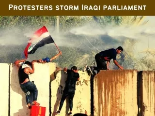 Protesters storm Iraqi parliament