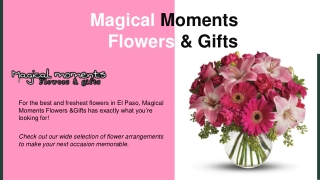 Are you looking to buy all occasion florist in El Paso at an affordable price ?
