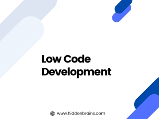 low code development