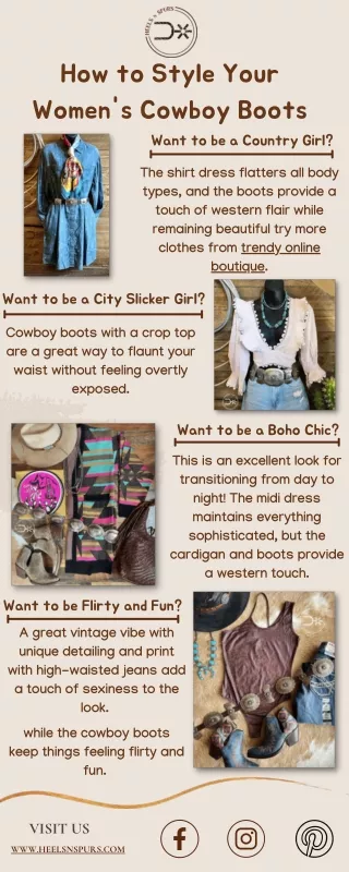 How to Style Your Women's Cowboy Boots