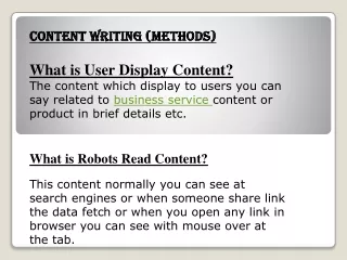 content writing methods content writing methods