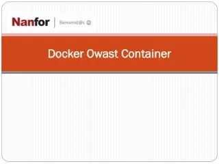 docker owast container
