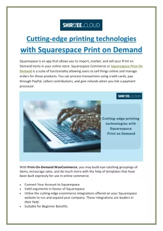 cutting edge printing technologies with