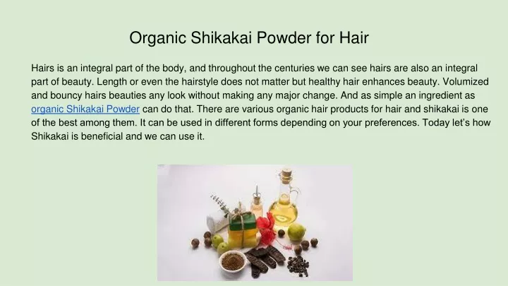 organic shikakai powder for hair