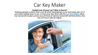 Car Key Maker