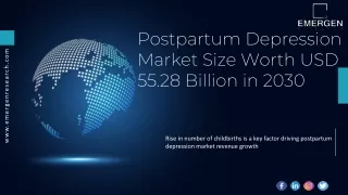 Postpartum Depression Market Future share, Growth, Forecast 2030
