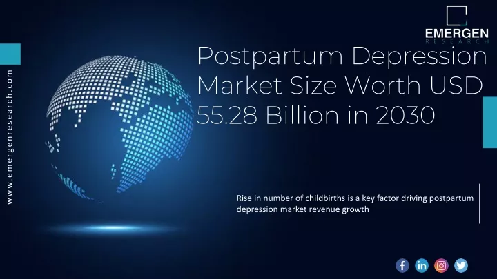 postpartum depression market size worth