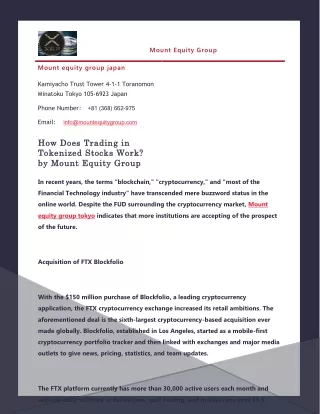 mount equity group