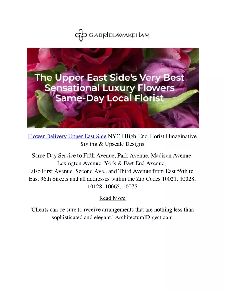 flower delivery upper east side nyc high