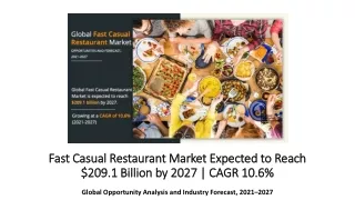 fast casual fast casual restaurant market