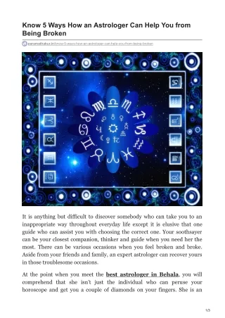 know 5 ways how an astrologer can help you from