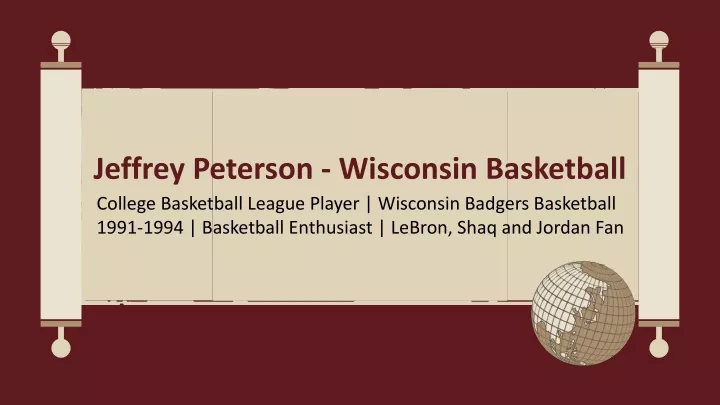 jeffrey peterson wisconsin basketball college