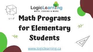 Math Programs for Elementary Students - LogicLearning