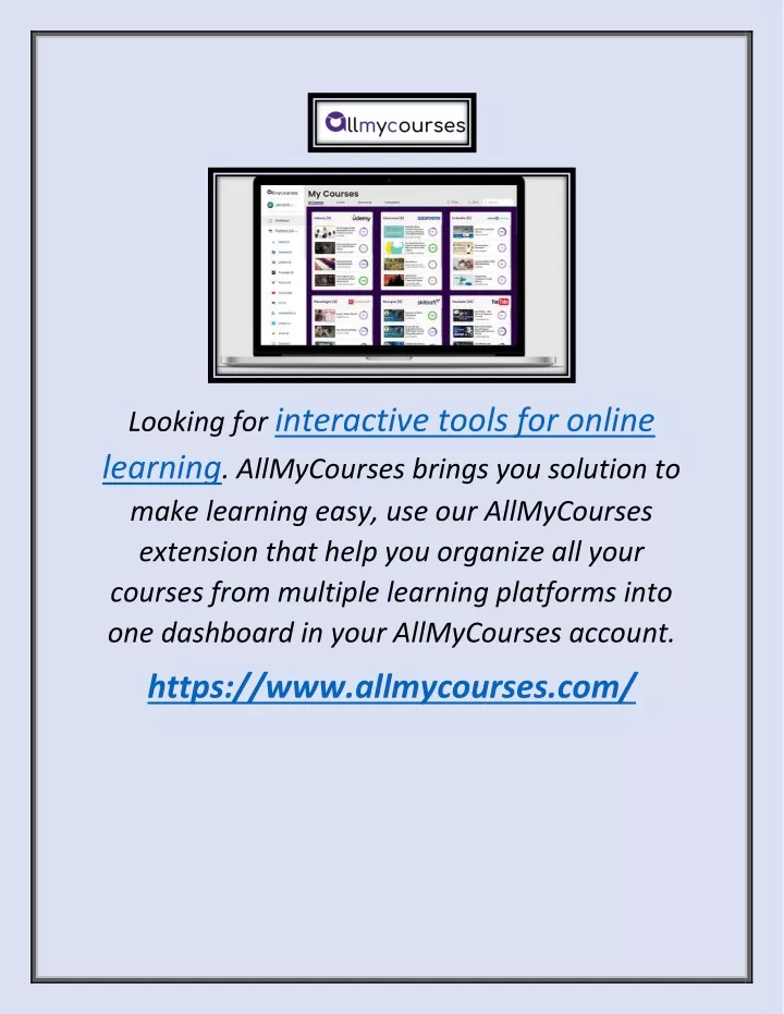 looking for interactive tools for online learning