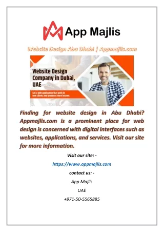 Website Design Abu Dhabi
