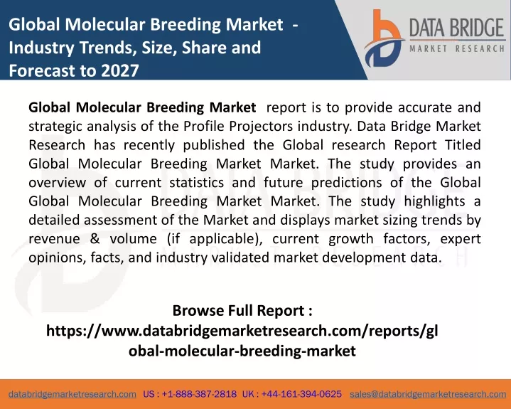 global molecular breeding market industry trends