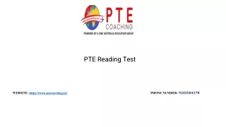PTE Reading Test